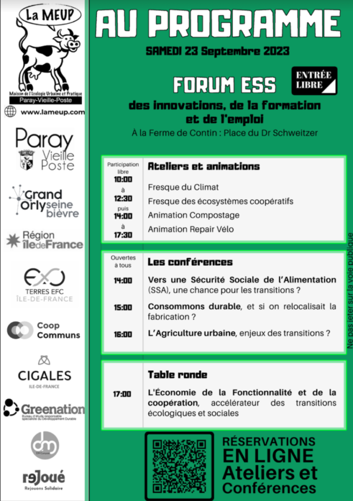 Forum ESS à Paray-Vieille-Poste (91), le 23 septembre 2023